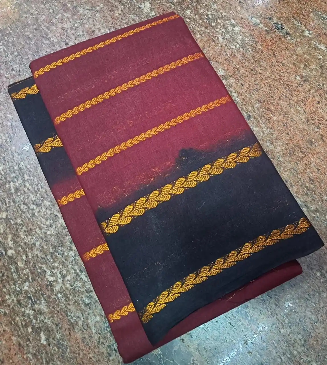 Sungudi Cotton Saree - Sky Blue
